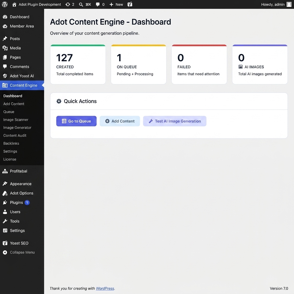 Adot Main Dashboard