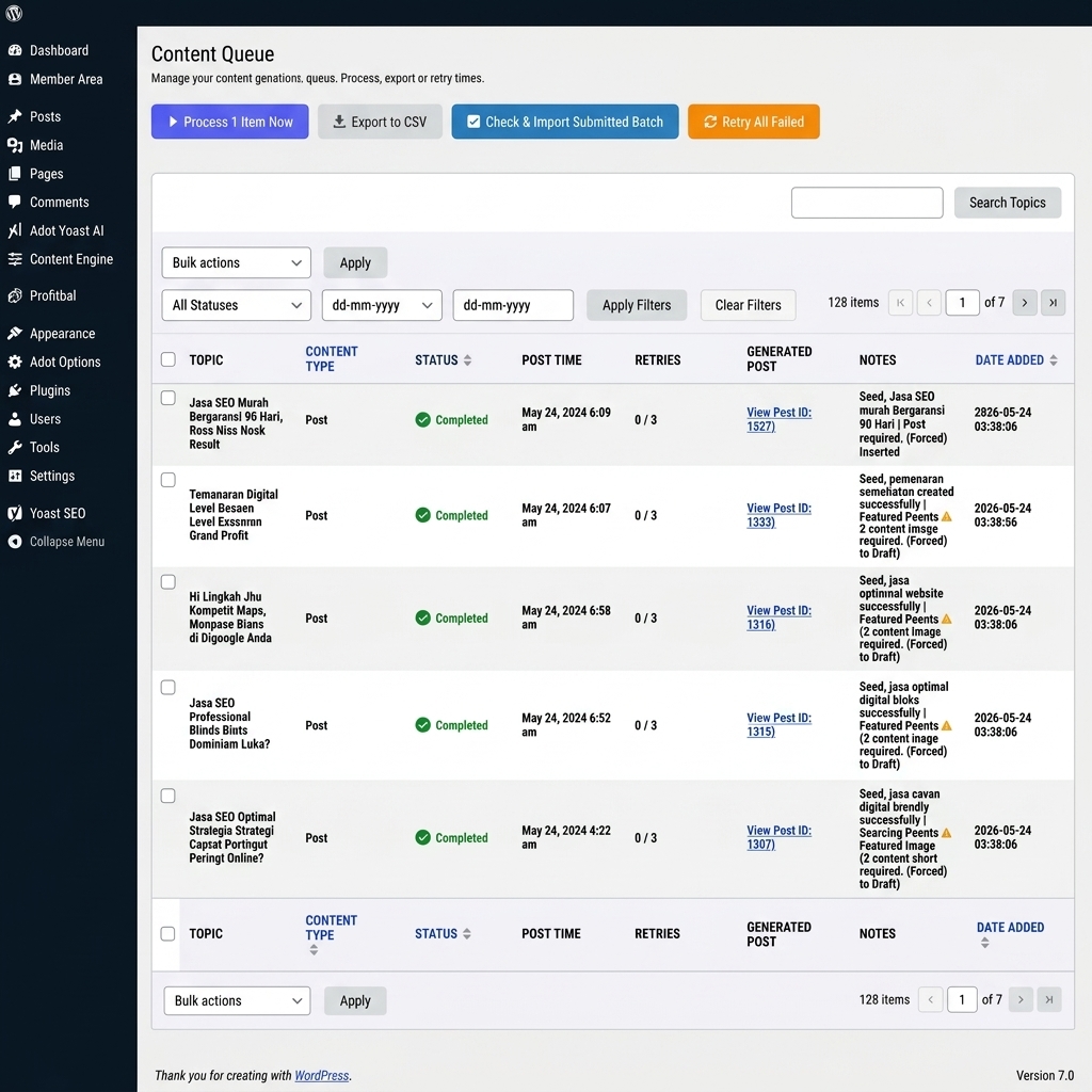 Adot Queue Dashboard